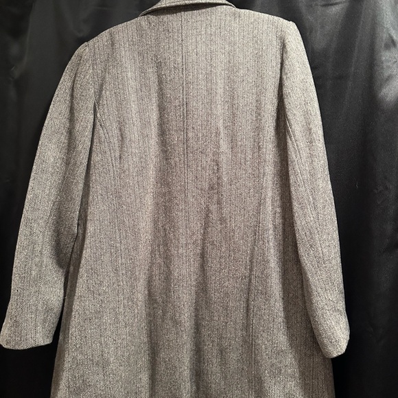 American Eagle Herringbone Button Front Jacket Wool Blend Women Sz XL - Picture 3 of 9